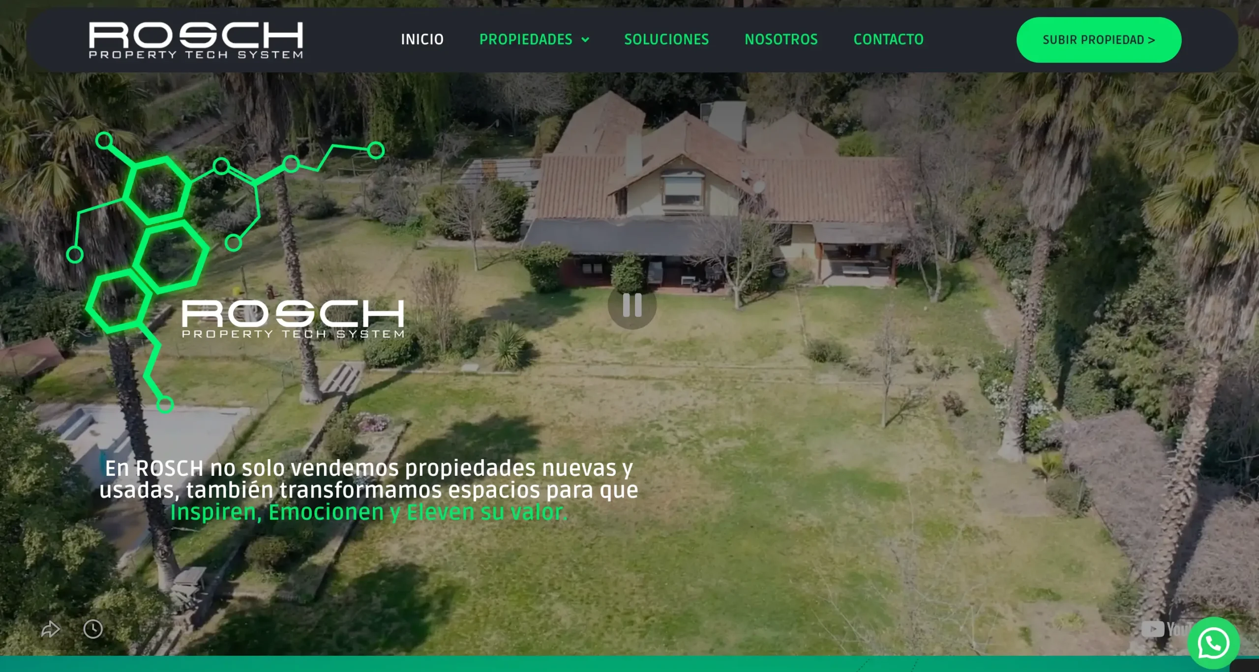 Sitio web ROSCH en versión escritorio